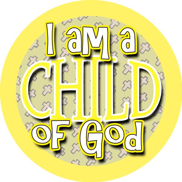 144 Child of God 30mm Round Children's Christian Reward Stickers - Teachers or Parents