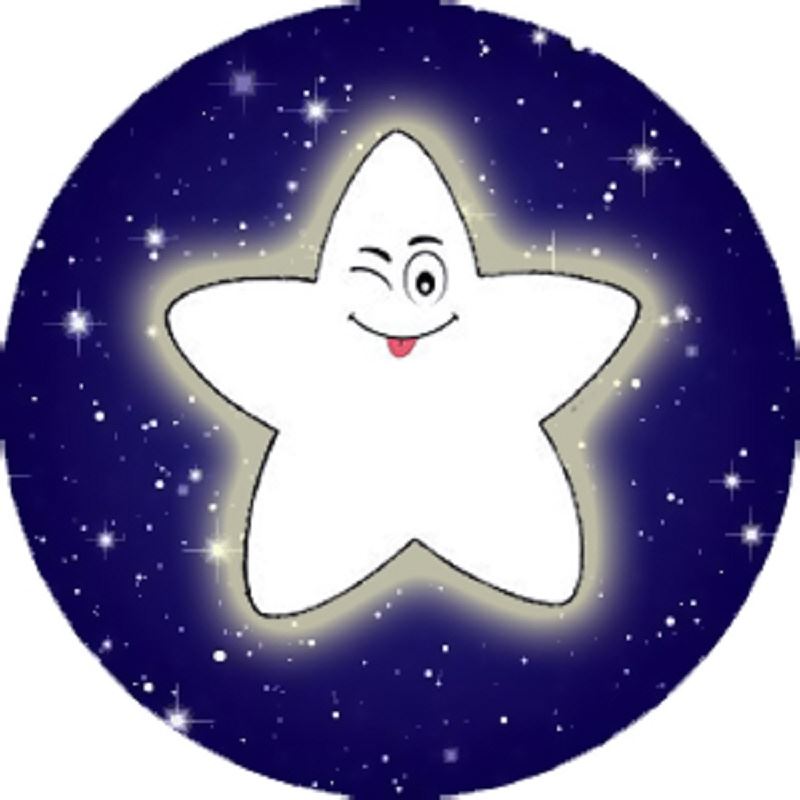 144 Night Star 30mm Children's Reward Stickers for Teachers or Parents