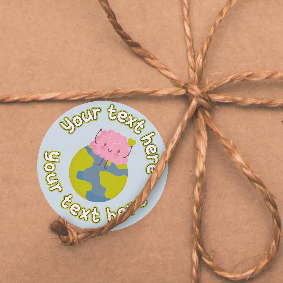 144  Mental Health Awareness Personalised 30mm Stickers Teachers, Parents, Schools (UNIQUE)