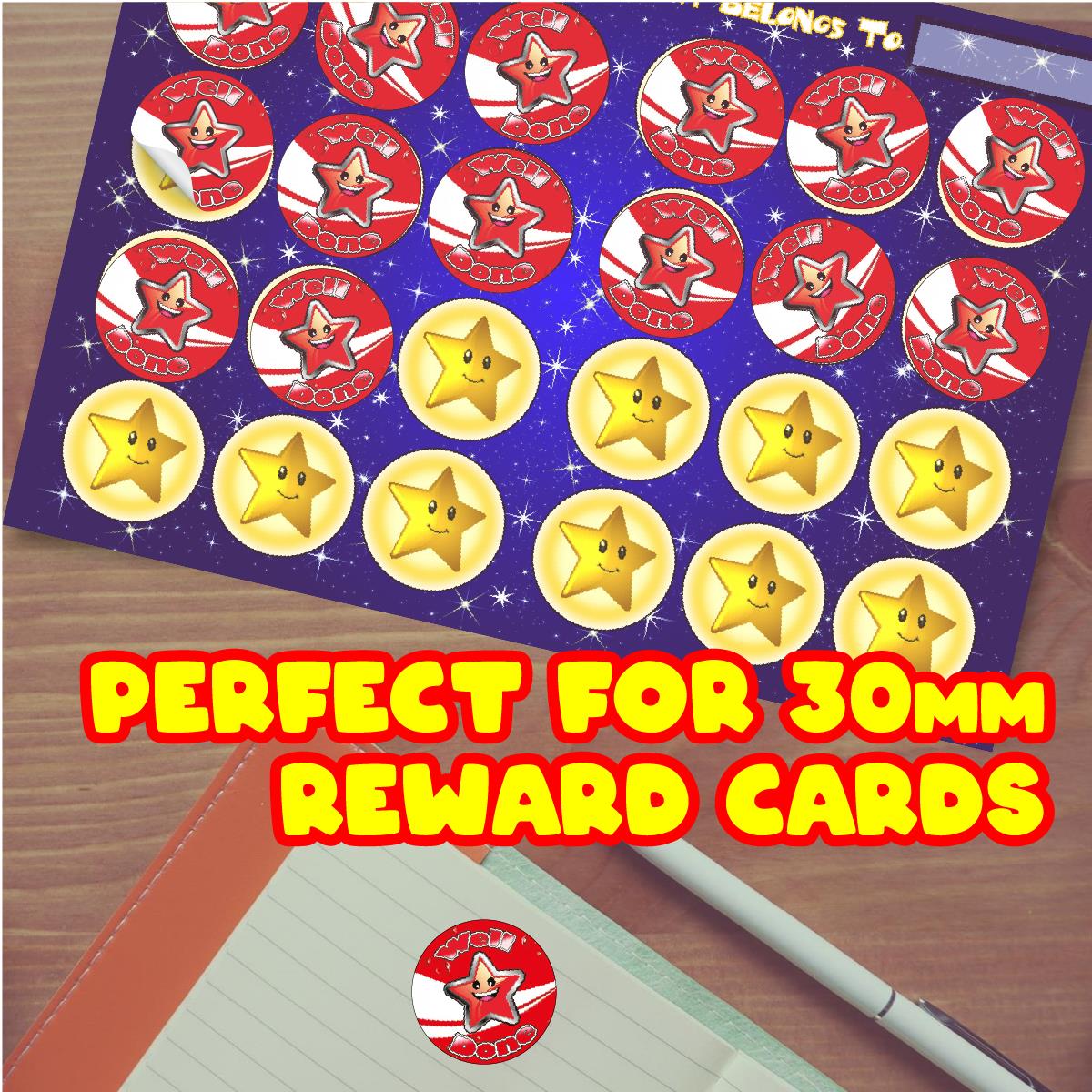 120 Cola Well Done Scented  30mm Reward Stickers for Teachers, Parents and Party Bags