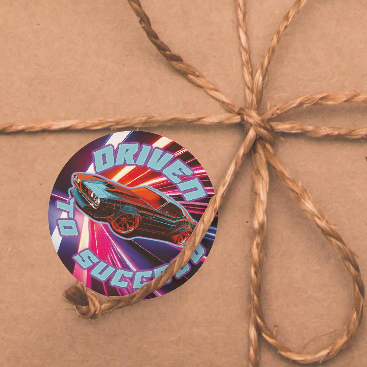 144 Cool Car Praise Words Children's Reward Stickers - 30mm - Teacher Parents School