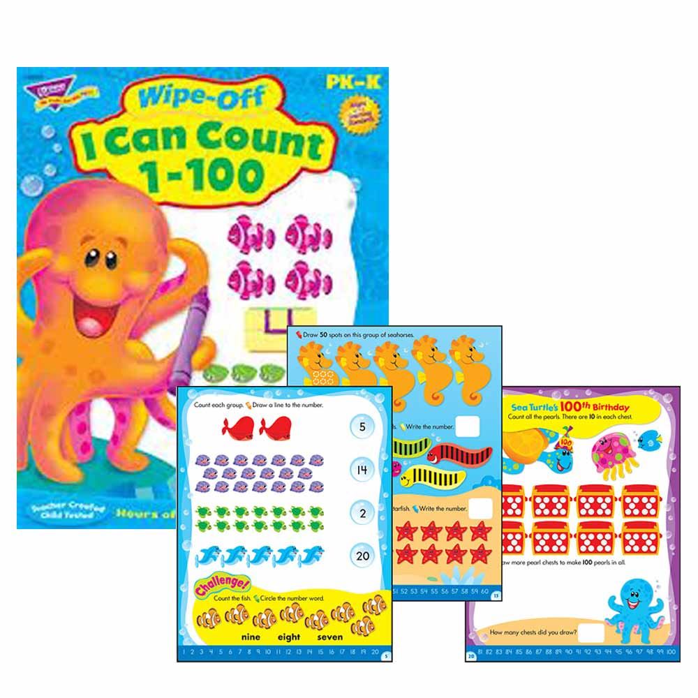 I Can Count 1-100 Wipe Off Educational Activity Book