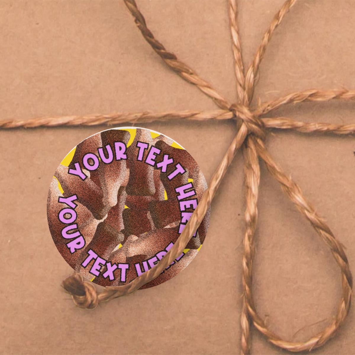 120 Cola Bottle Scented Personalised Stickers - Personalised 30mm Scented Stickers - For Teachers Nursery Parents