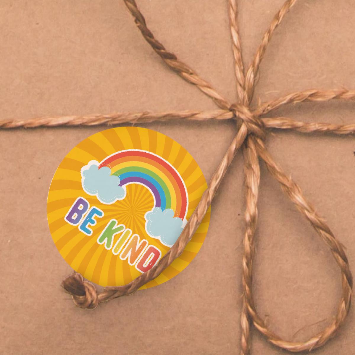 144 Colourful Kindness  30mm Reward Stickers for School Teachers, Parents and Nursery