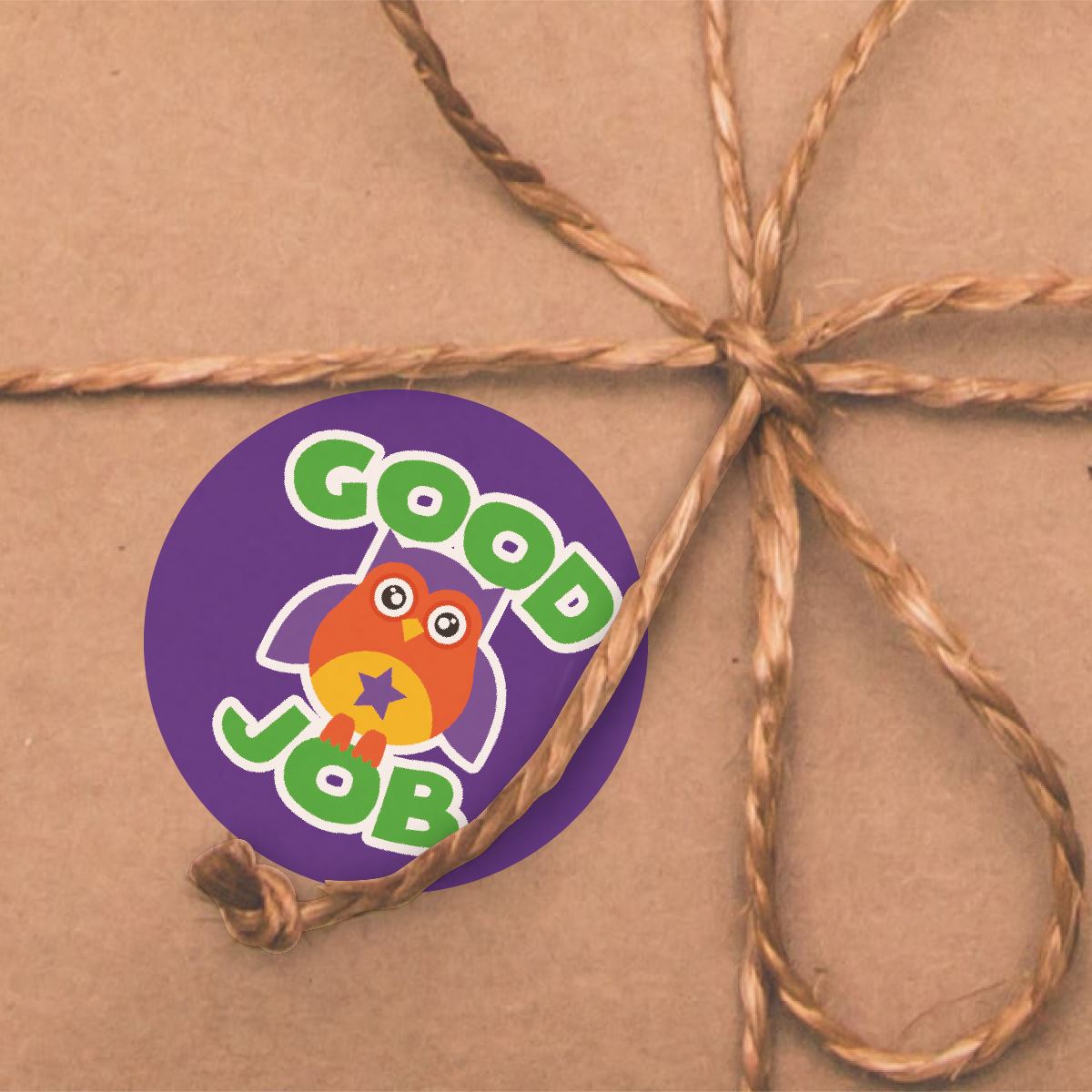 120 Mixed Berry Super Owls 30mm Scented Reward Stickers for Teachers, Parents and Party Bags