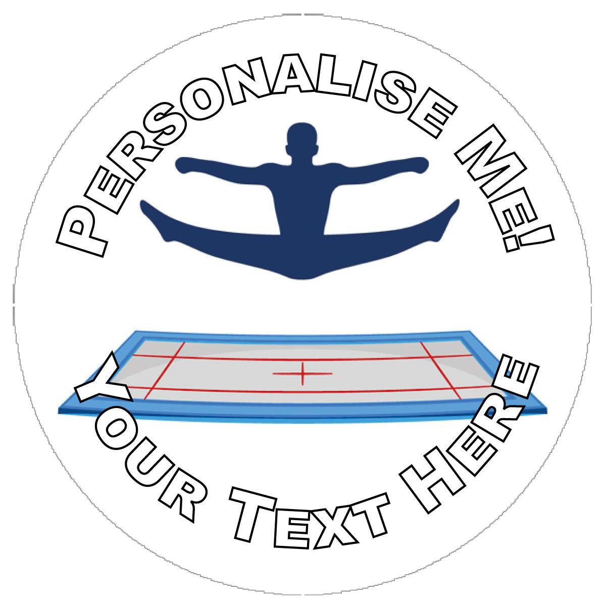 144 Personalised Trampoline Rewards 30mm Reward Stickers for Teachers and Parents