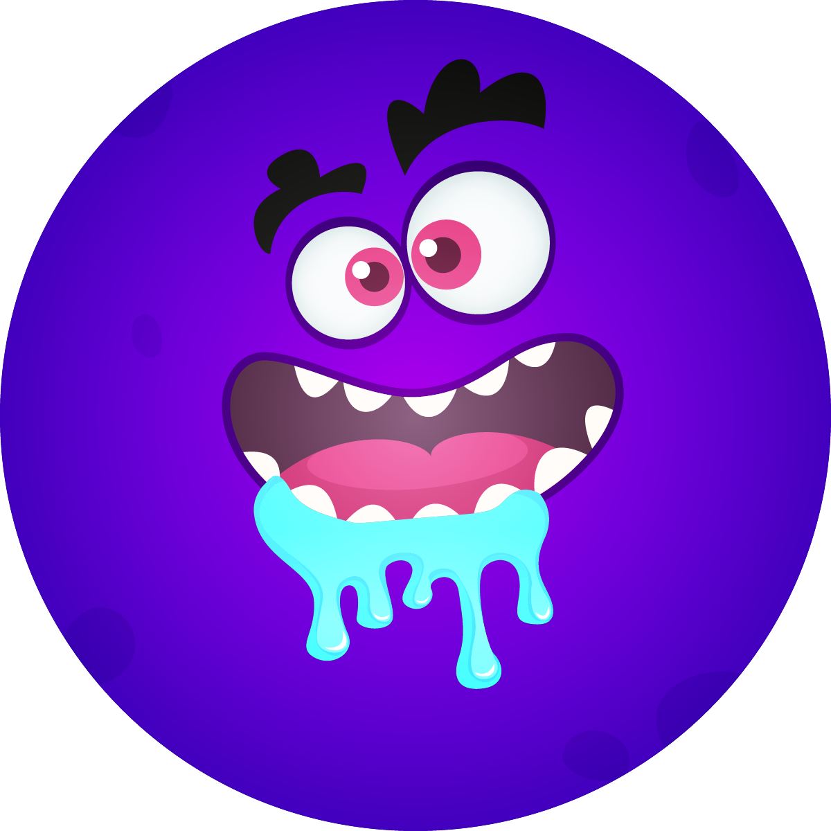 120 Mixed Berry Monsters 30mm Scented Reward Stickers for Teachers, Parents and Party Bags