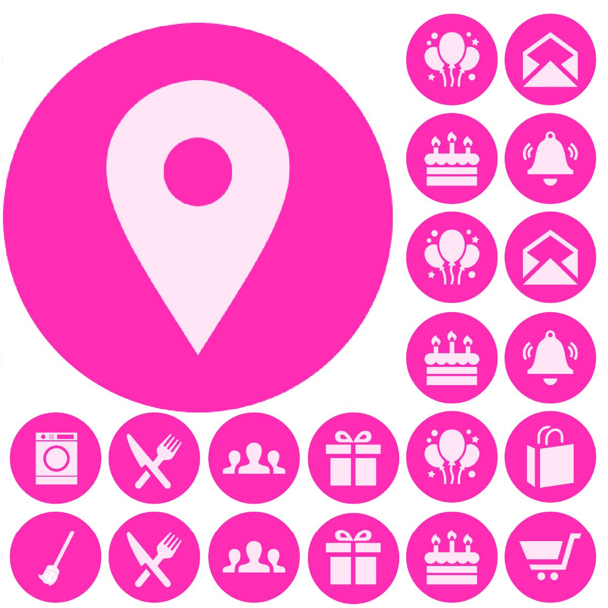 900 Pink Mini Planner Dots 10mm Everyday Motivational Spot Diary Stickers