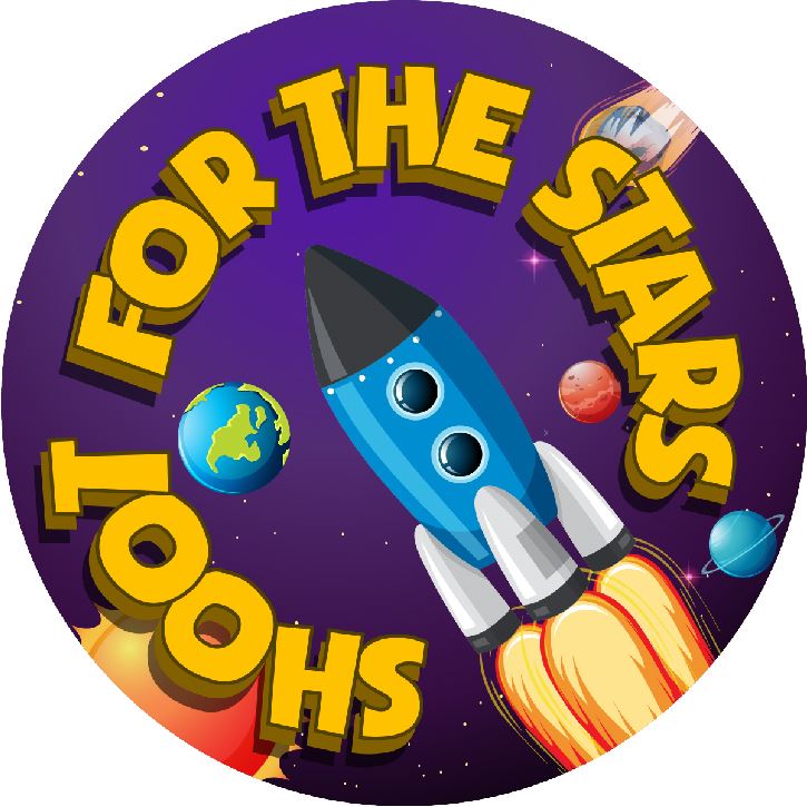144 Out Of This World 30mm Stickers Glossy Reward Stickers
