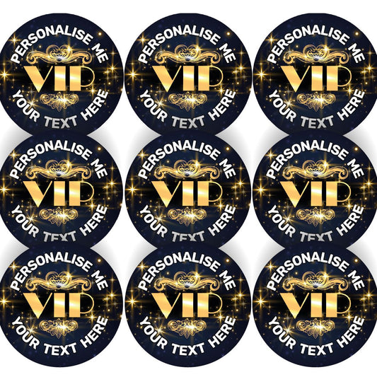 144 Vintage VIP Personalised 30mm Reward Stickers for School Teachers, Parents and Nursery