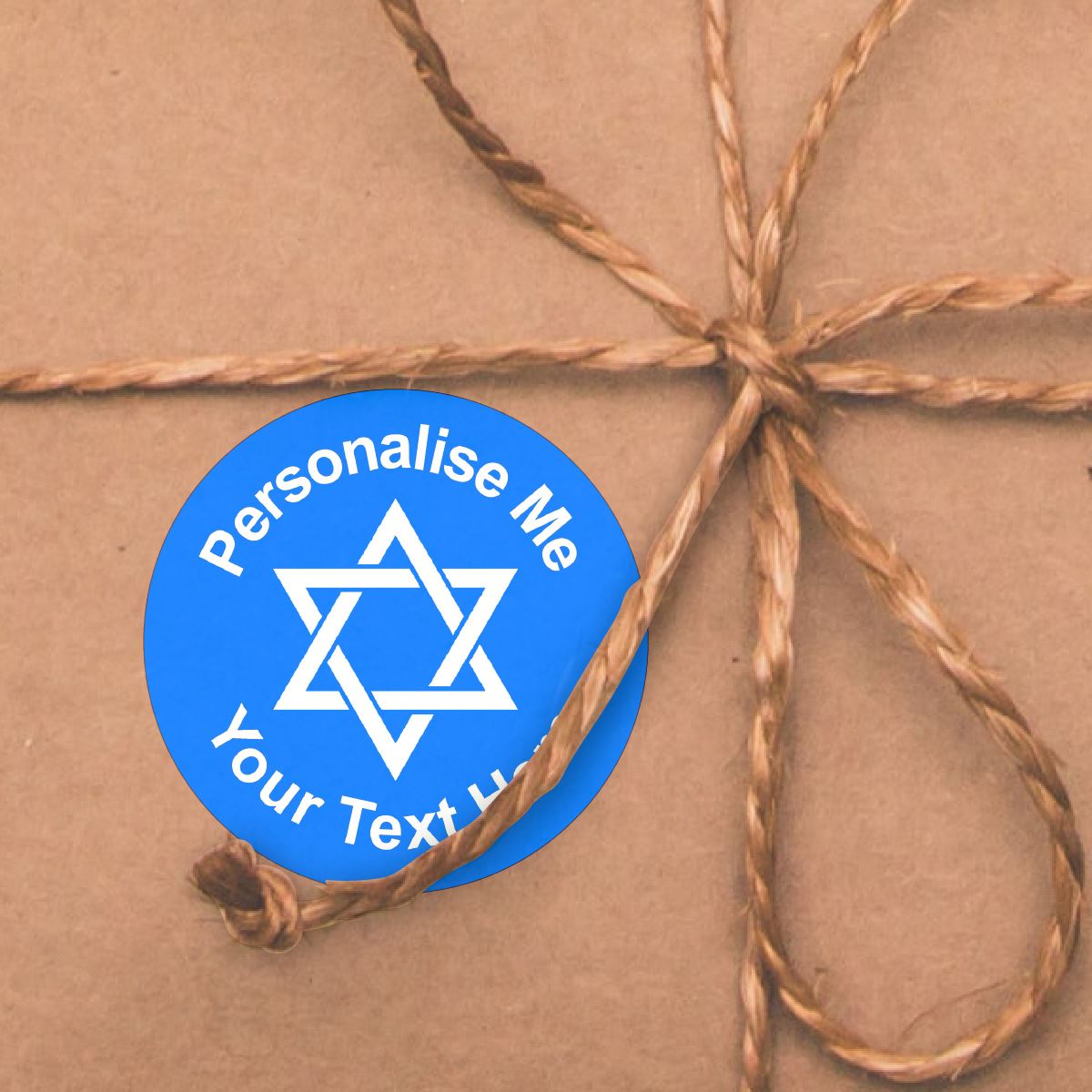 144 Personalised Star of David 30mm Jewish Reward Stickers for School Teachers, Parents and Nursery