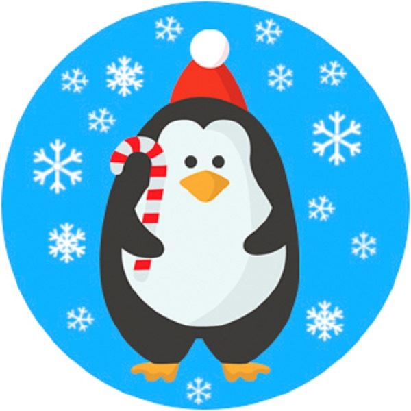 144 Christmas Friends 30mm Children's Reward Stickers for Teachers or Parents