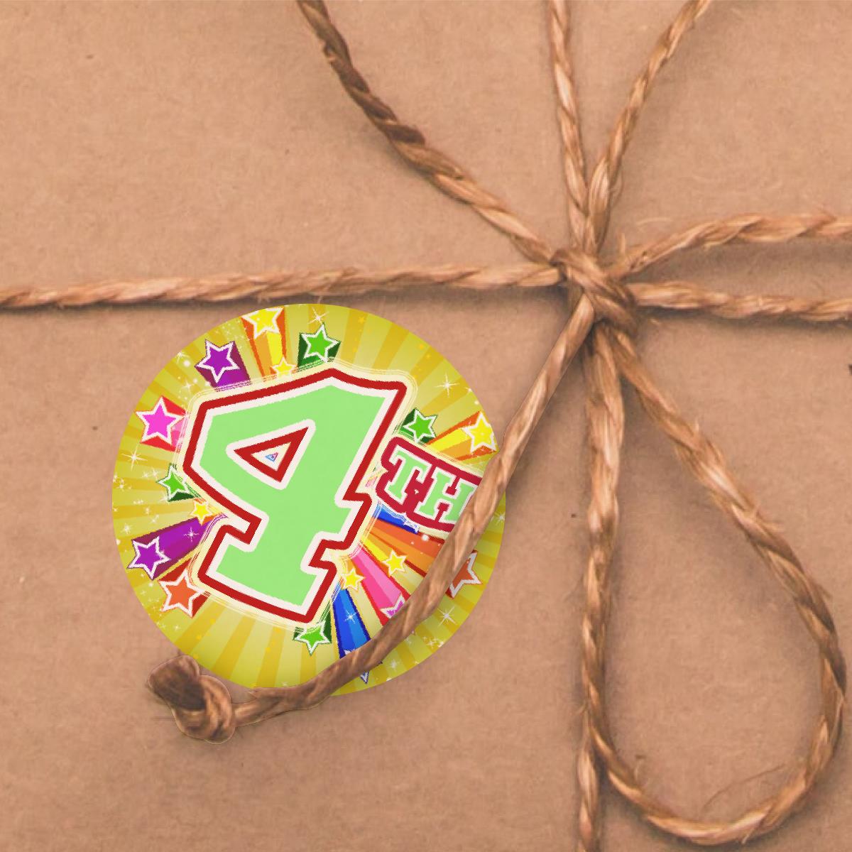 144 4th place Sports Day Star 30mm Reward Stickers for Teachers, Parents and Schools