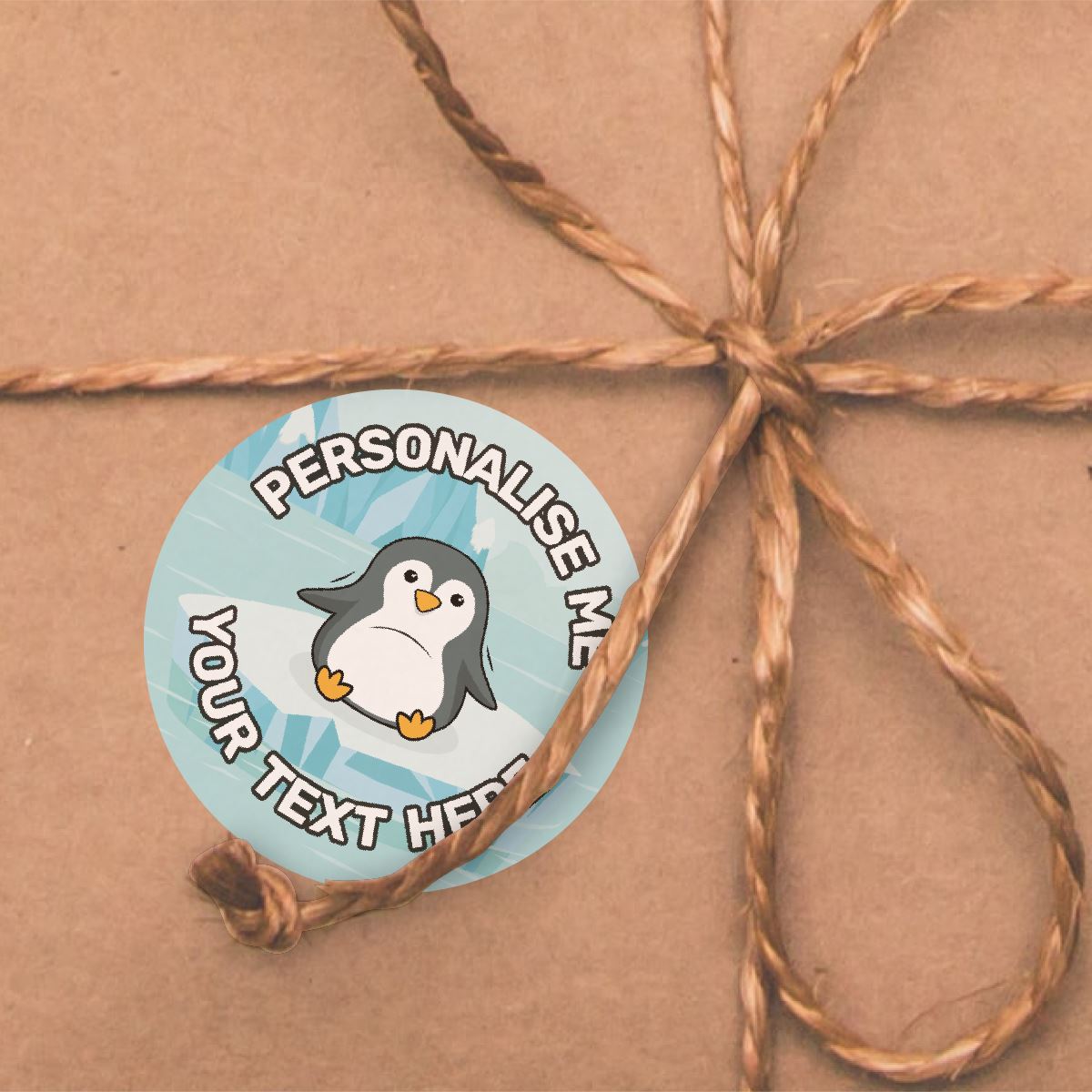 144 Penguins Personalised 30mm Reward Stickers for School Teachers, Parents and Nursery