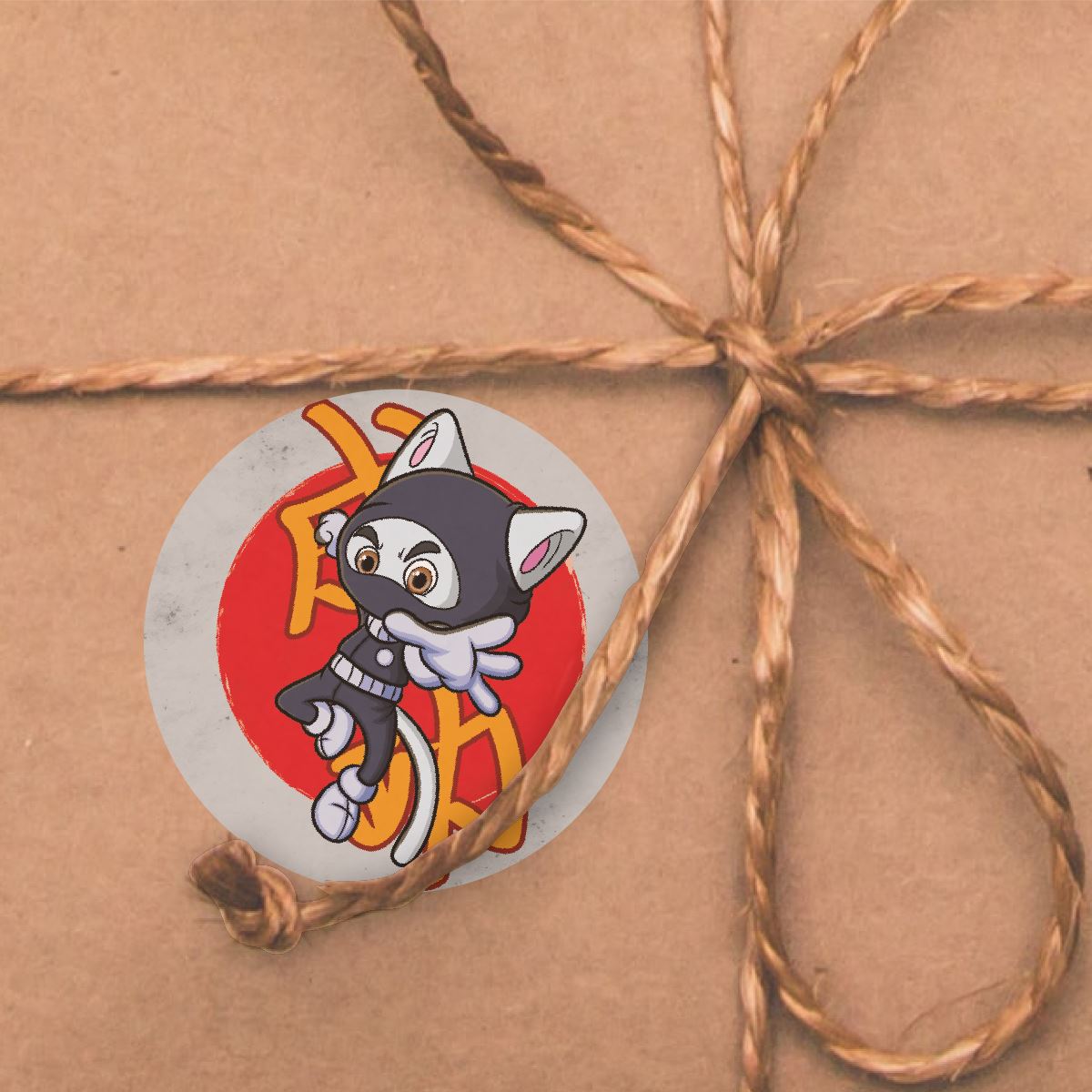 144 Karate Ninja Animals  - 30mm - Glossy Reward Stickers for Teachers & Parents