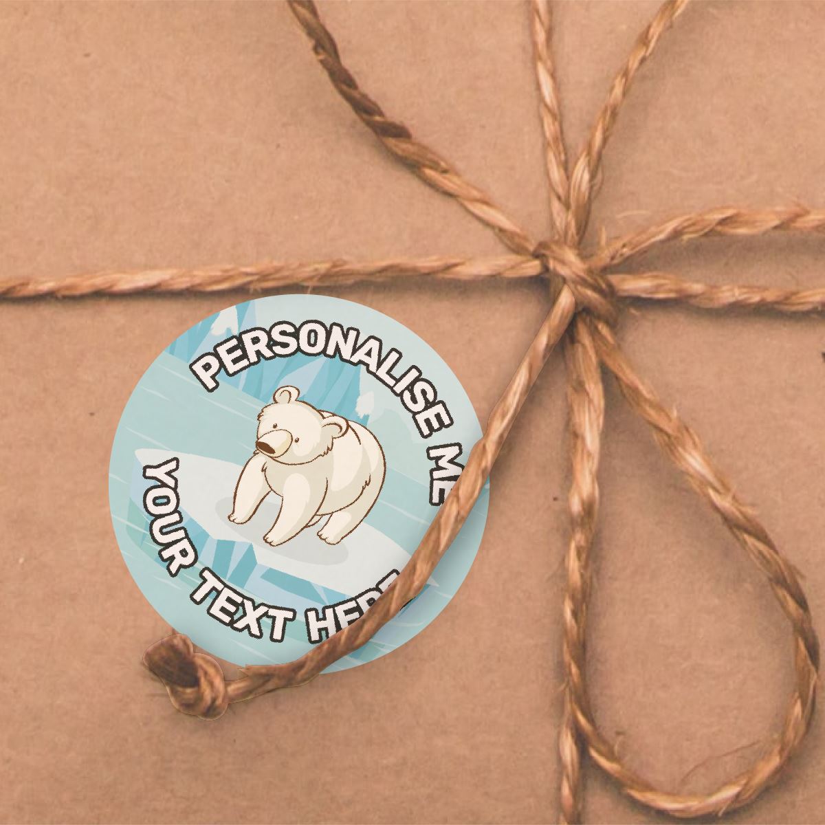 Polar Bear Personalised 30mm Reward Stickers for School Teachers, Parents and Nursery