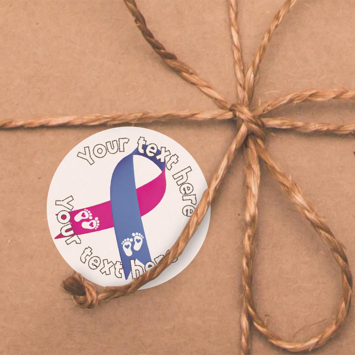 144 Personalised Baby Loss Awareness 30mm Reward Stickers for Charities, NHS