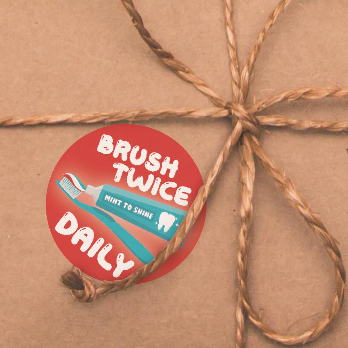 120 Mint Teeth Peppermint Scented Stickers - 30mm Scented Stickers - For Teachers Nursery Parents Dentists