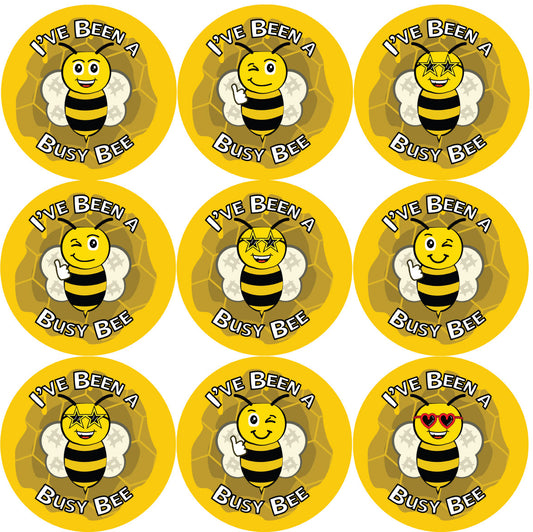 Sticker Stocker 144 I've Been a Busy Bee 30 mm Reward Stickers for School Teachers, Parents and Nursery
