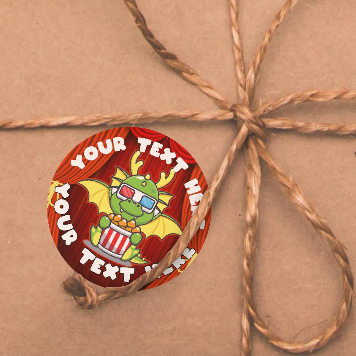 120 Popcorn Animals Scented Personalised Stickers - Personalised 30mm Scented  Stickers - For Teachers Nursery Parents