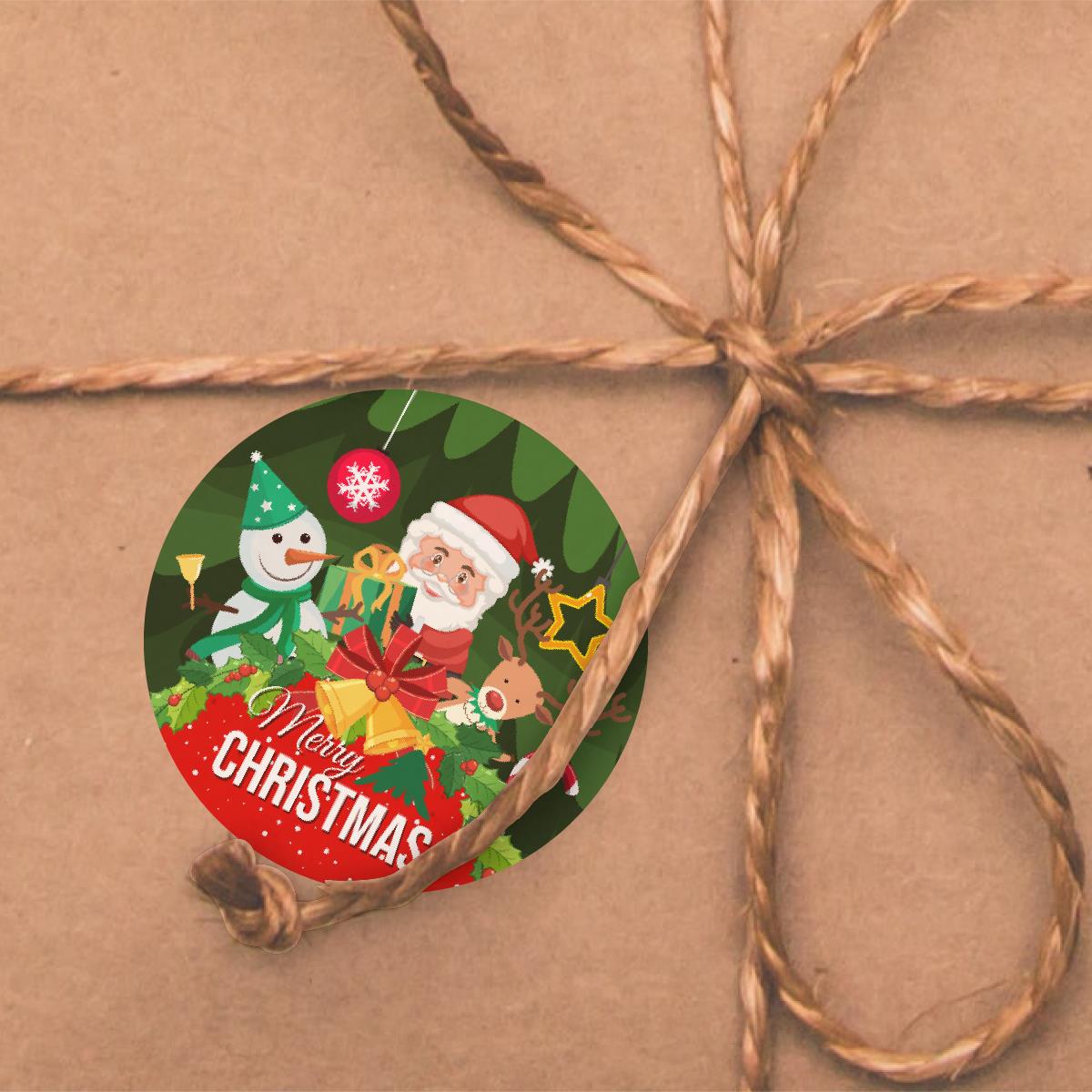 120 Merry Christmas Tree Pine Scented Stickers - 30mm Scented Stickers - For Teachers Nursery Parents