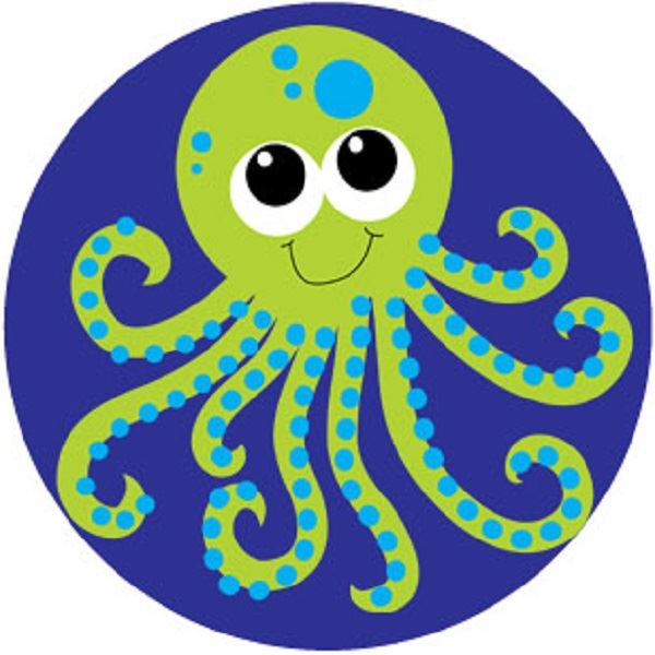 144 Deep Blue Sea 30mm Children's Reward Stickers for Teachers or Parents