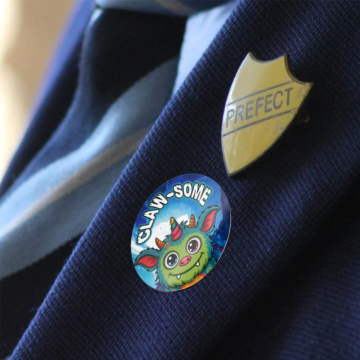 120 Minty Monsters Peppermint Praise Words Scented Stickers - 30mm Scented Stickers - For Teachers Nursery Parents