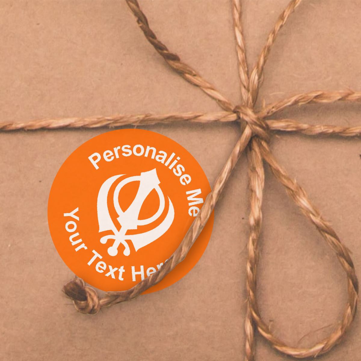 144 Personalised Sikh Khanda 30mm Reward Stickers for School Teachers, Parents and Nursery