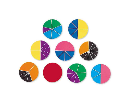 Learning Resources - 51 Piece Rainbow Fractions Circle Set