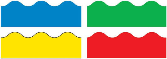 Classroom Trimmers Borders Variety Pack - Blue Green Yellow Red