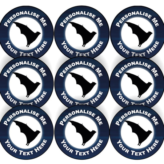 144 Bats Personalised 30mm Reward Stickers for School Teachers, Parents and Nursery