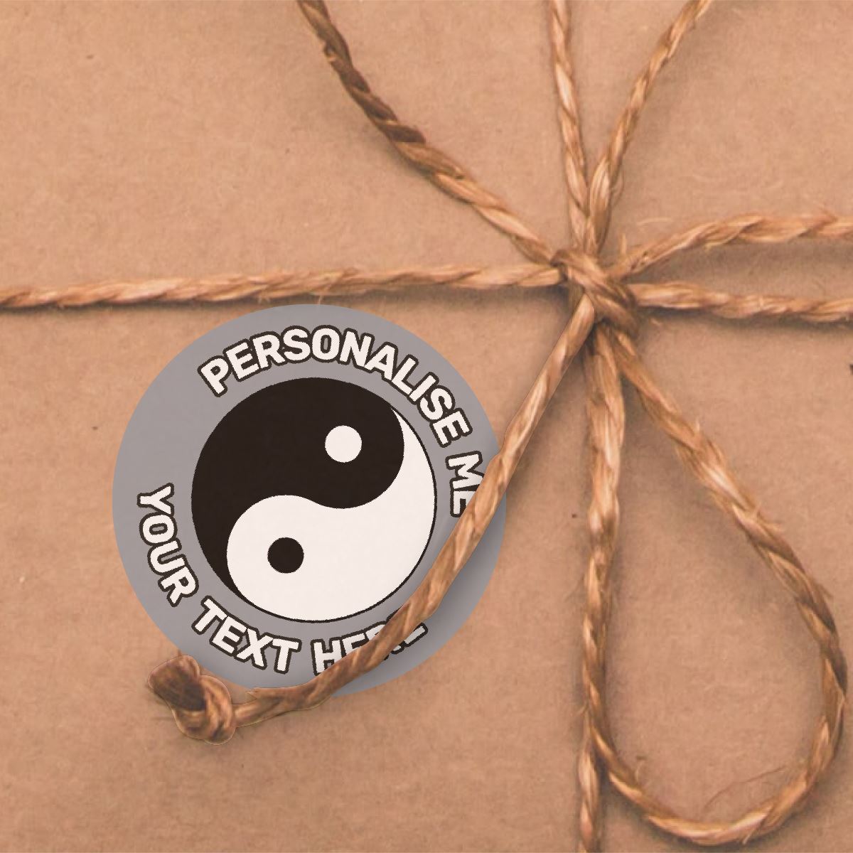 144 Yin and Yang Personalised 30mm Reward Stickers for School Teachers