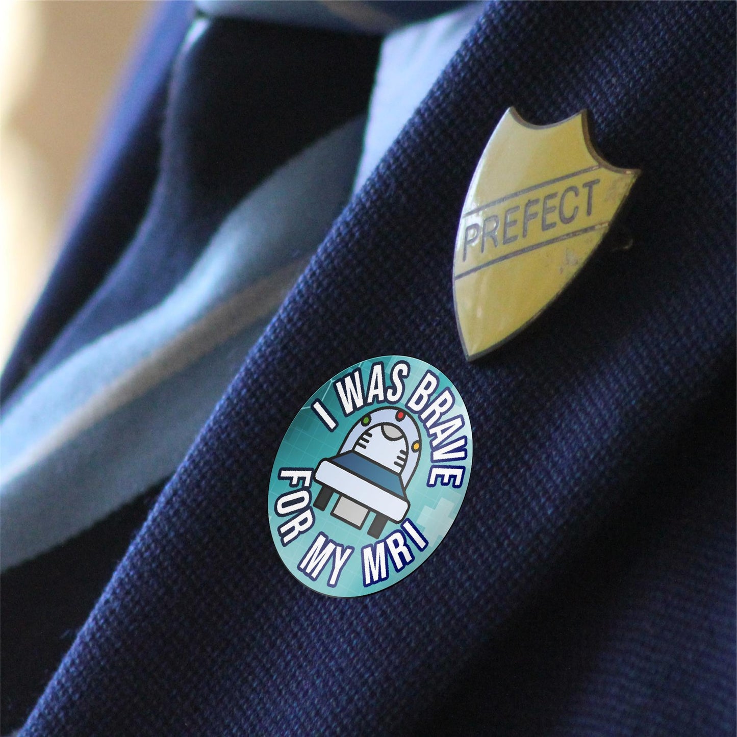 144 I Was Brave For My MRI Award 30mm Reward Stickers for Nurses, Doctors, Radiographers