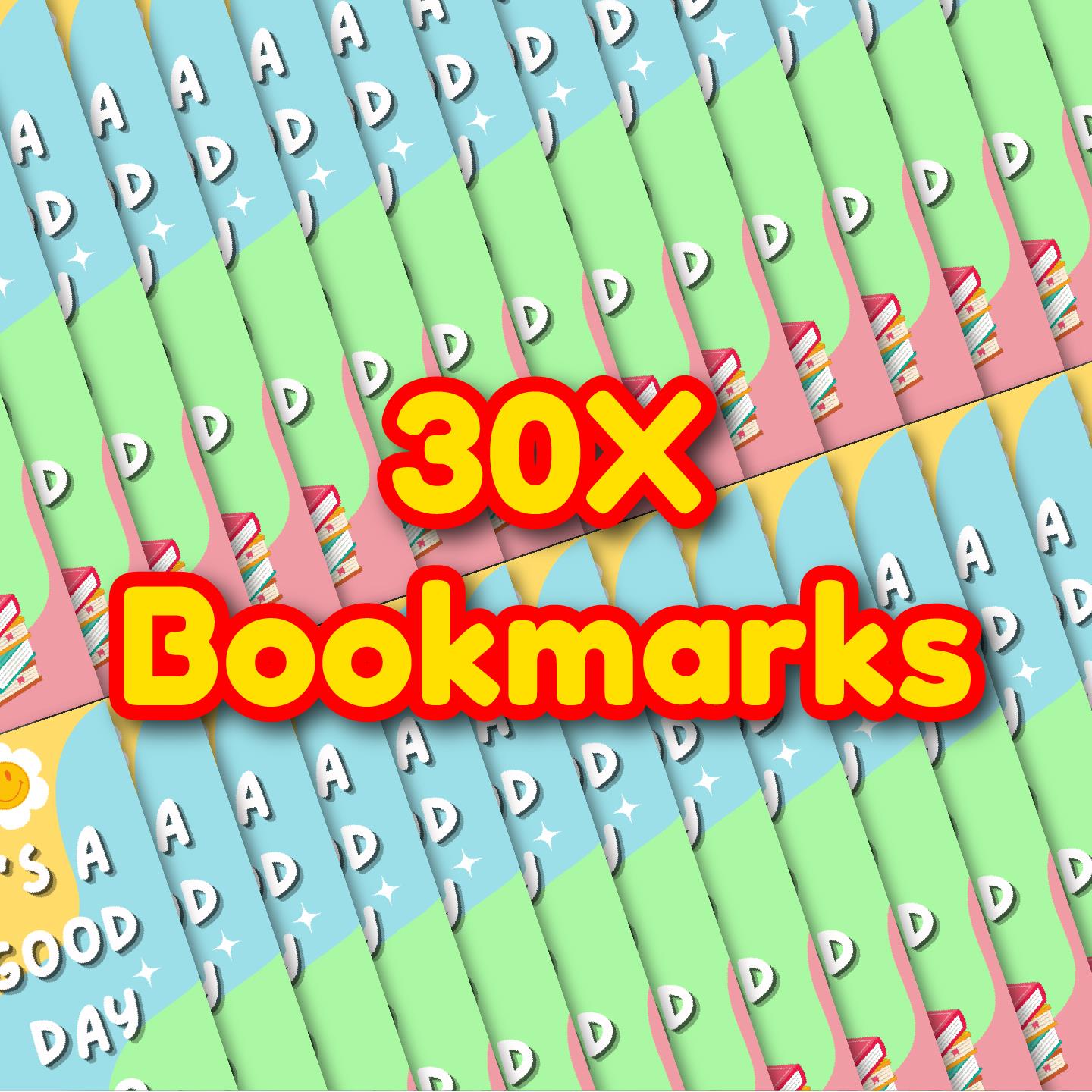 30 It's A Good Day To Read Book Record Classroom Reading Reward Bookmarks Ideal for School Teachers