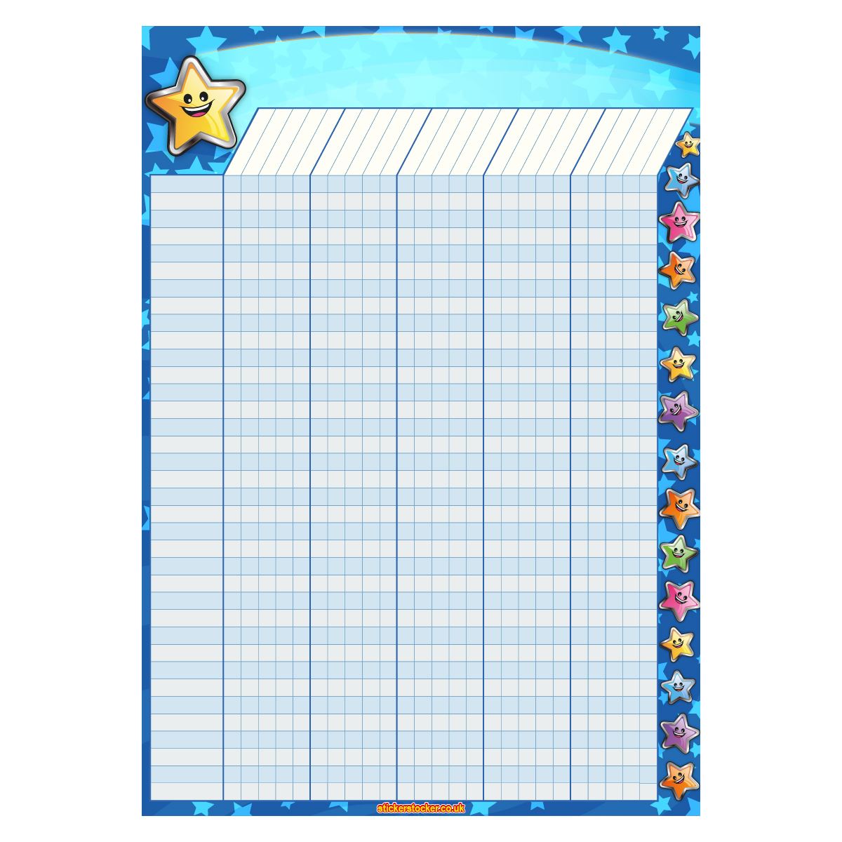 A2 Superstar Durable Incentive Star Reward Classroom Wall Chart