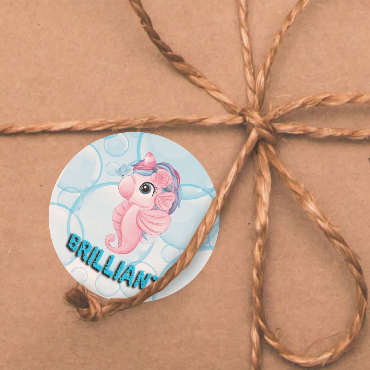 144 Ocean Praise Words 30mm Children's Reward Stickers for Teachers or Parents