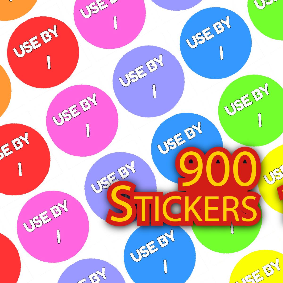 900 Use By Date Dots 10mm Spot Stickers for Teachers Planners Parents Kitchen