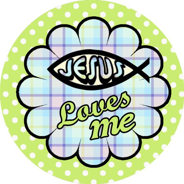 144 Jesus Rocks 30mm Round Children's Christian Reward Stickers - Teachers or Parents