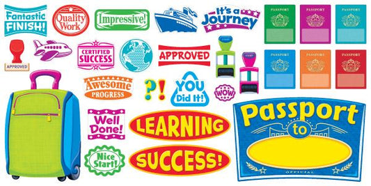 Passport to Learning Bulletin Board Classroom Display set