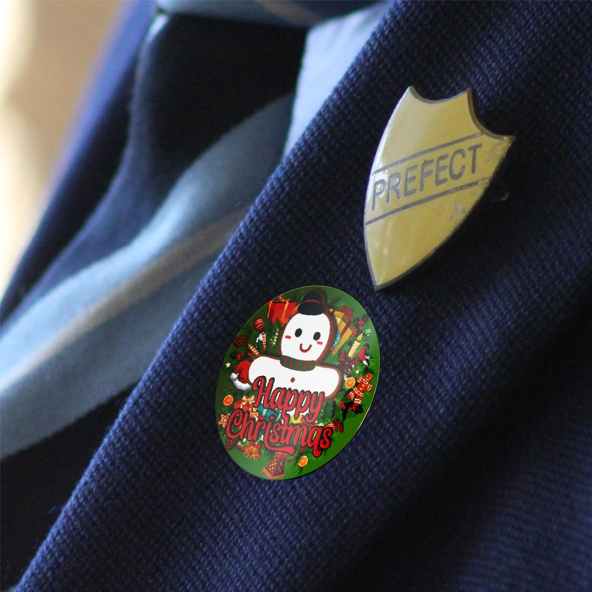 120 Christmas Cheer Gingerbread Scented Stickers - 30mm Scented Stickers - For Teachers Nursery Parents