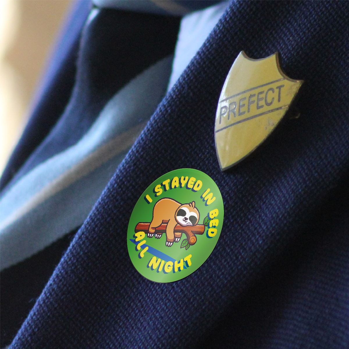 I Stayed In Bed All Night 30mm Sleep Training Reward Stickers for Teachers or Parents