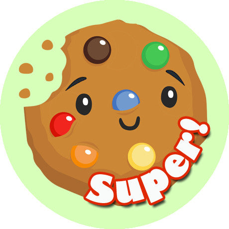 SNS00630 120 Smart Cookie 30mm Chocolate Scented Reward Stickers for Teachers, Parents and Party Bags