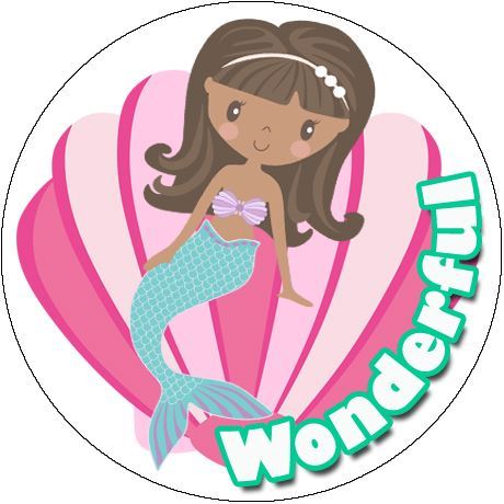 234 Mermaid Praise Words 30mm Reward Stickers for School Teachers, Parents and Nursery