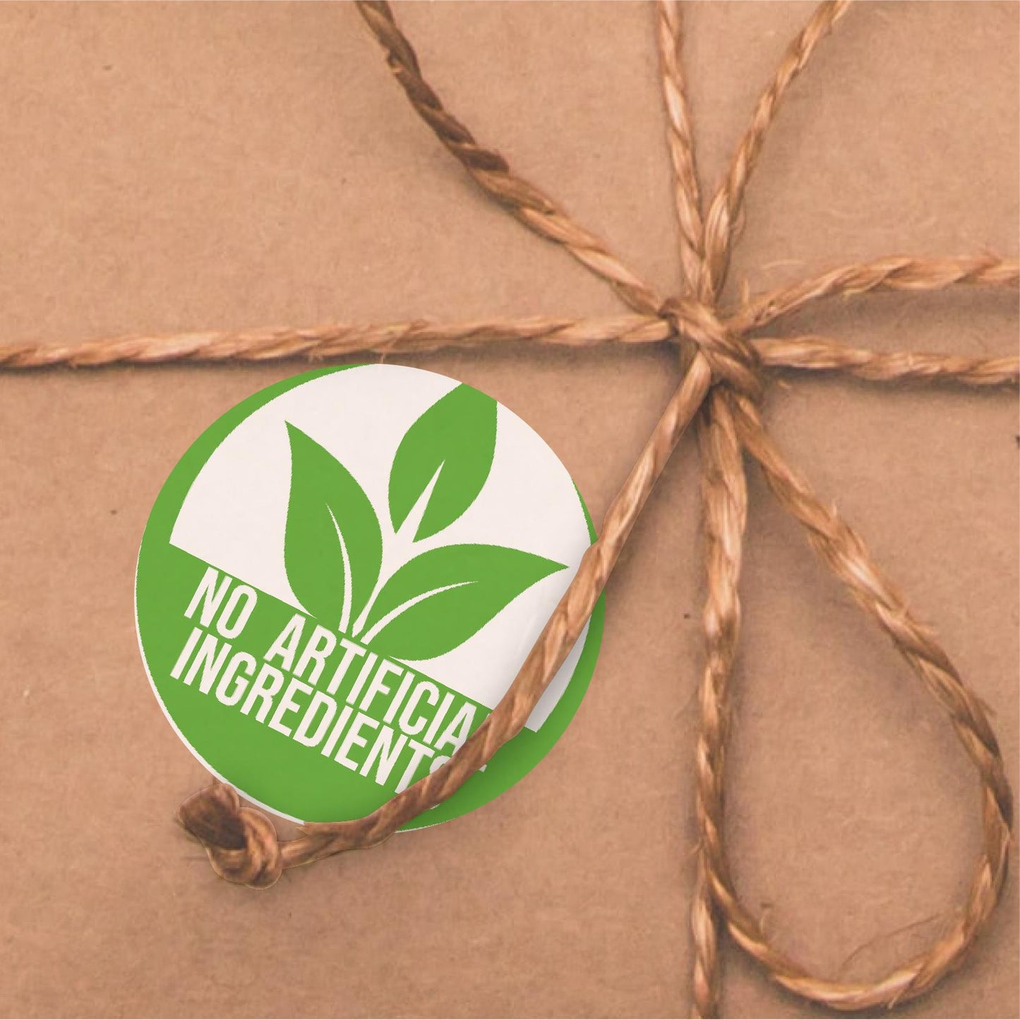 144 No Artificial Ingredients 30mm Glossy Stickers Product Gift Packaging Seal Labels