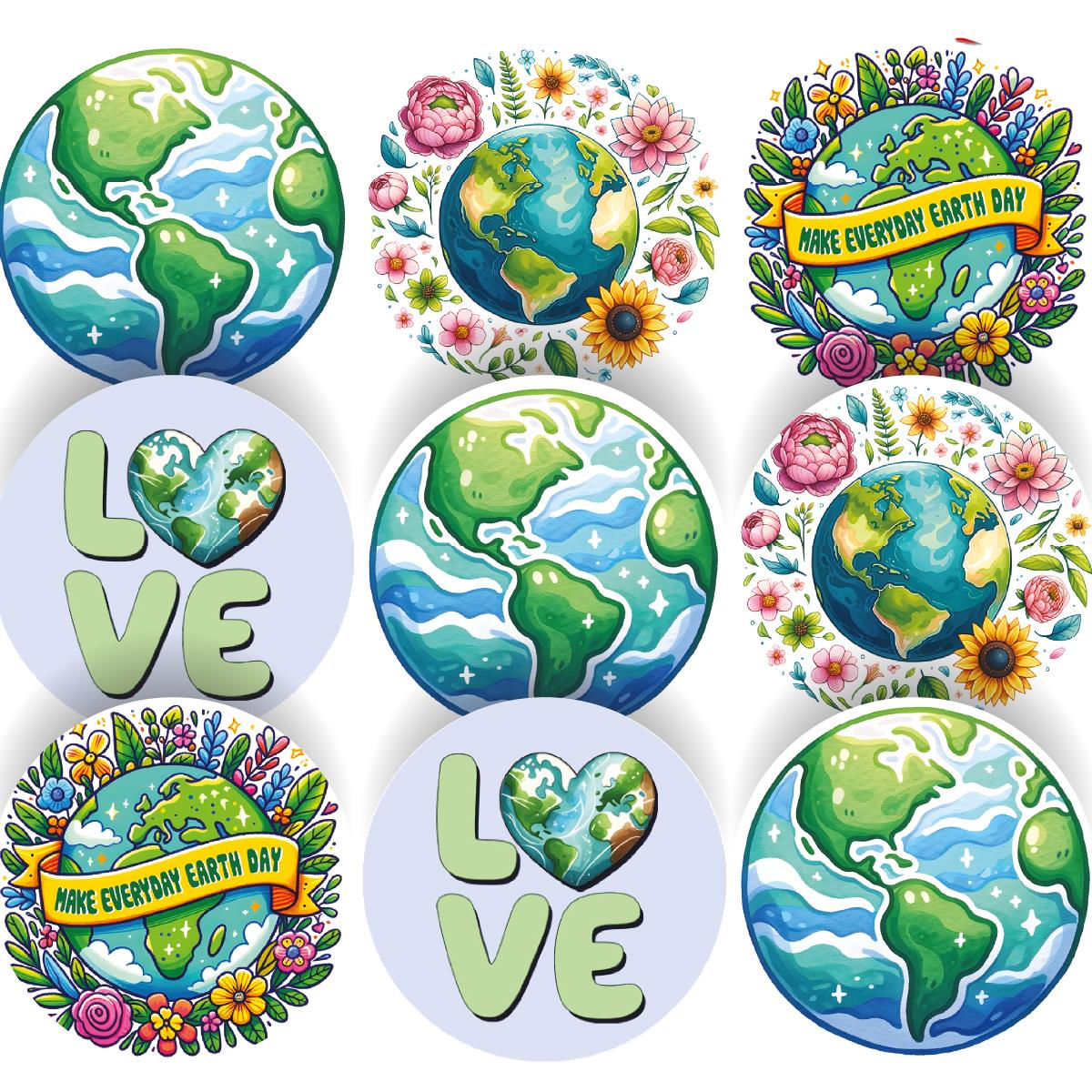 144 World Earth Day Awareness Stickers - 30mm - Teacher Parents School Nursery