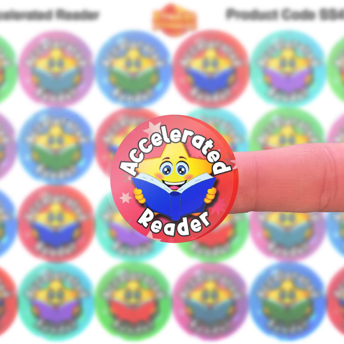 144 Accelerated Reader Reward Stickers 30mm Reading Reward Stickers for Teachers or Parents