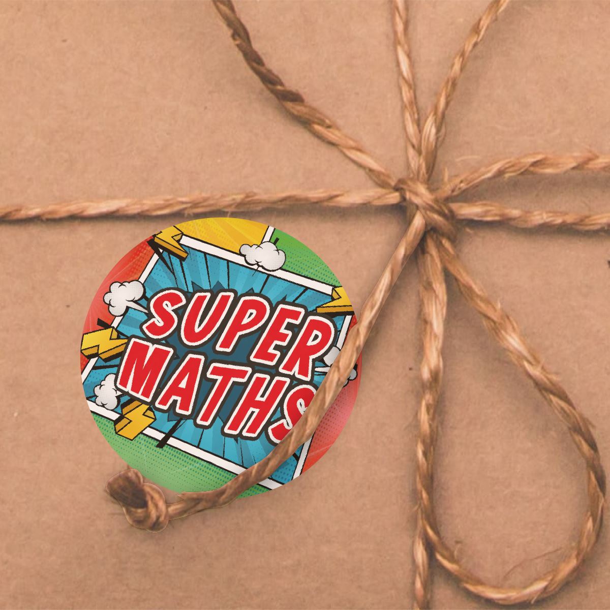 144 Superhero Maths  - 30mm - Glossy Reward Stickers for Teachers & Parents