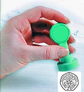 UK Currency 20p twenty pence - Self inking teacher reward xstamper xclamations stamp