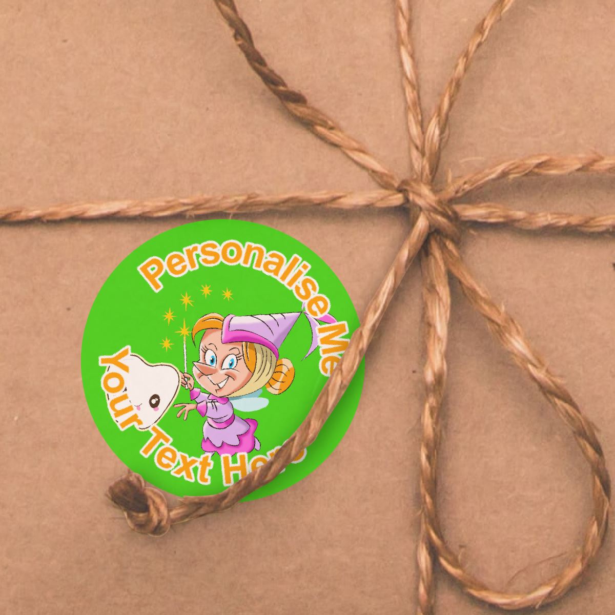 144 Personalised 30mm Tooth Fairy Reward Stickers for School Teachers, Parents and Nursery