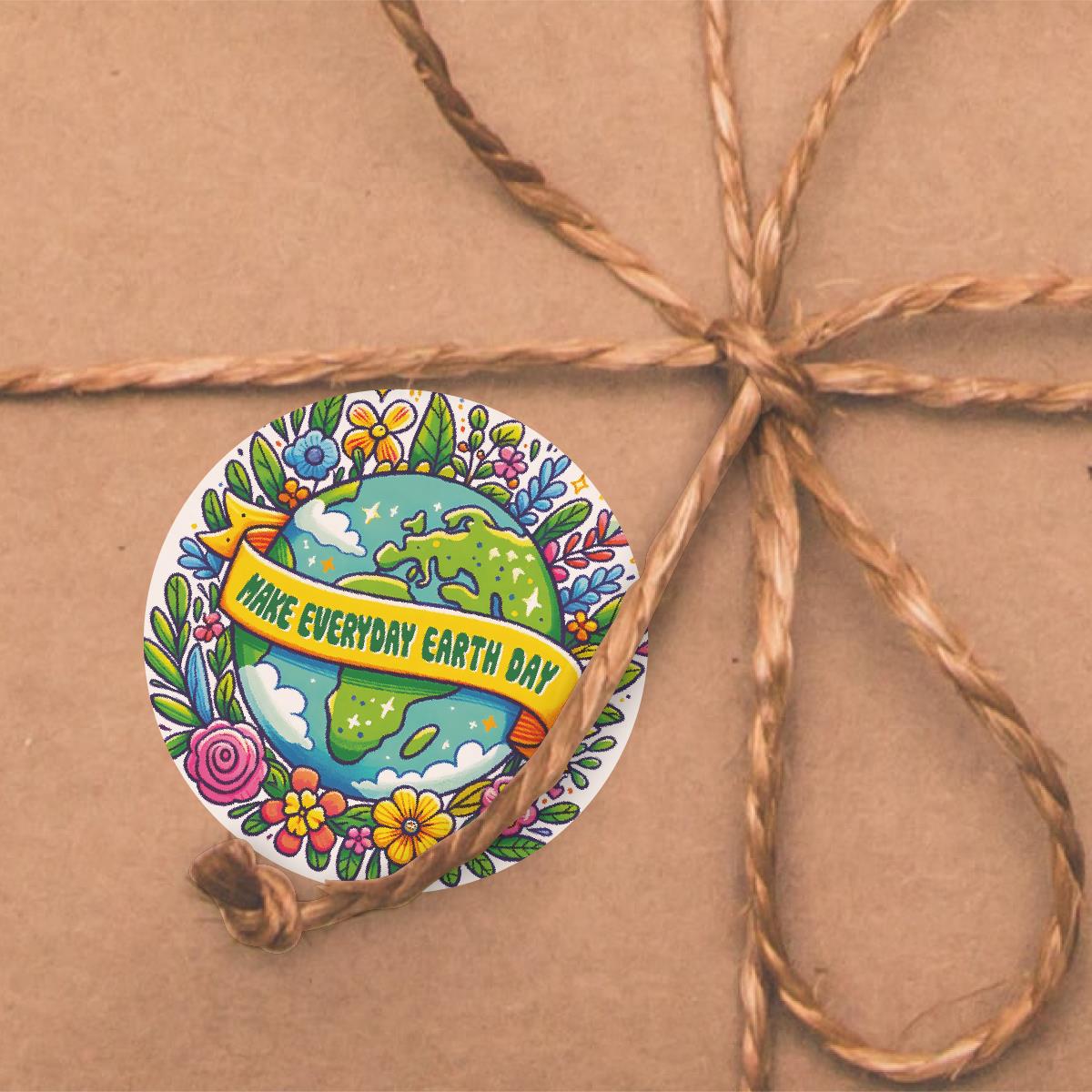 144 World Earth Day Awareness Stickers - 30mm - Teacher Parents School Nursery